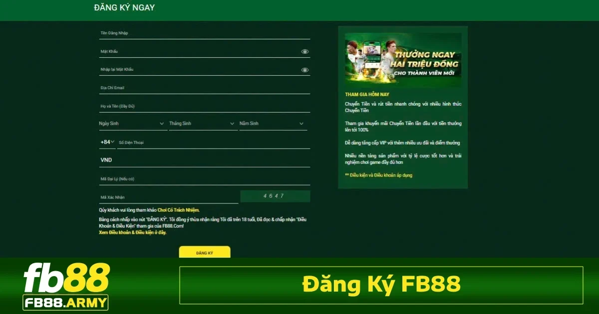 Để bắt đầu trải nghiệm thế giới cá cược đỉnh cao tại nhà cái Fb88, anh em cần thực hiện một vài bước đơn giản.