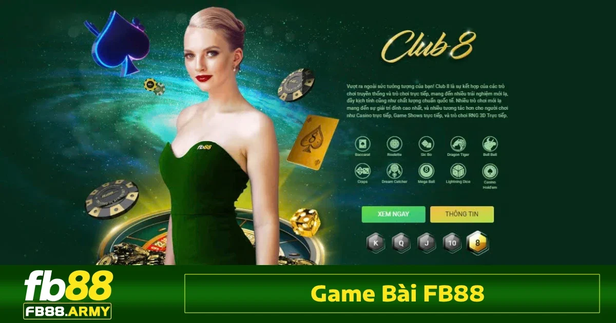 Game Bài Fb88 2 Trong số các trò chơi phổ biến tại game bài FB88, các game bài như Tiến lên, Phỏm, Mậu binh, Liêng, Poker, Xì tố đều nổi bật với lối chơi đa dạng và hấp dẫn.