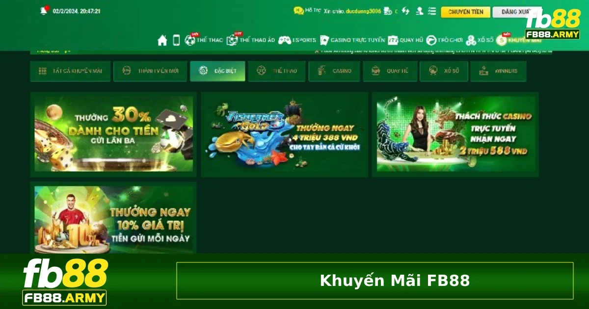 Khuyến mãi fb88 2 Những ưu đãi VIP dành riêng cho hội viên lâu năm